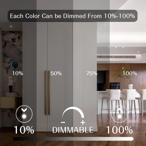 LED Color Changing Light Bulb with Remote Control, 60W Equivalent RGB Bulbs, 8W - Picture 7 of 12