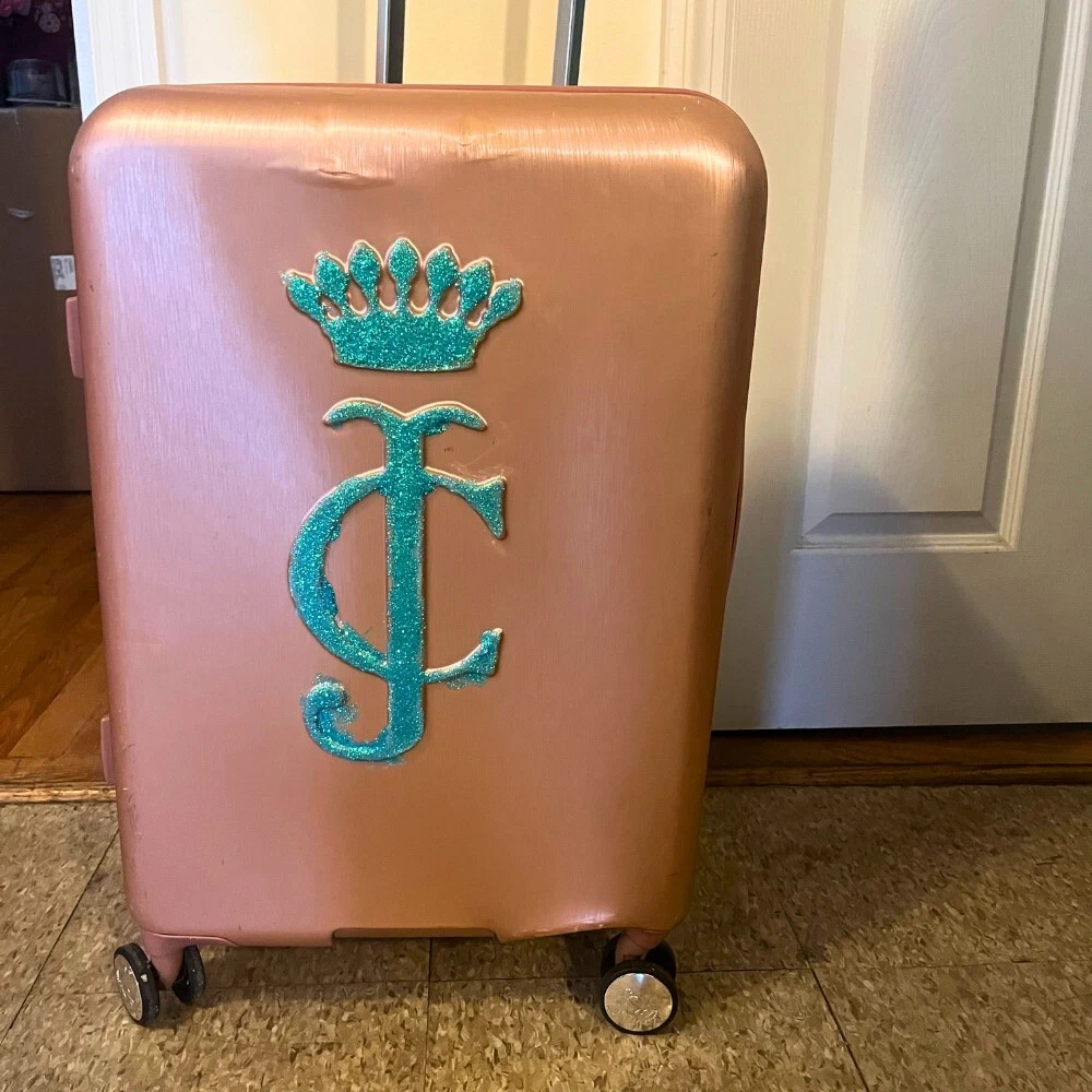 Rose gold juicy couture suitcase hotsell