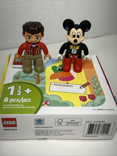 Lego Duplo 4002503 Shake It Box, 8 Piece Toddler -Mickey Mouse & Man Figures - Picture 2 of 7