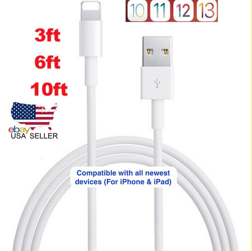USB Cable Charger Cord For Phone 14, 13, 12, 11, X, 8 7, 6, & 5, Wholesale - Picture 10 of 15