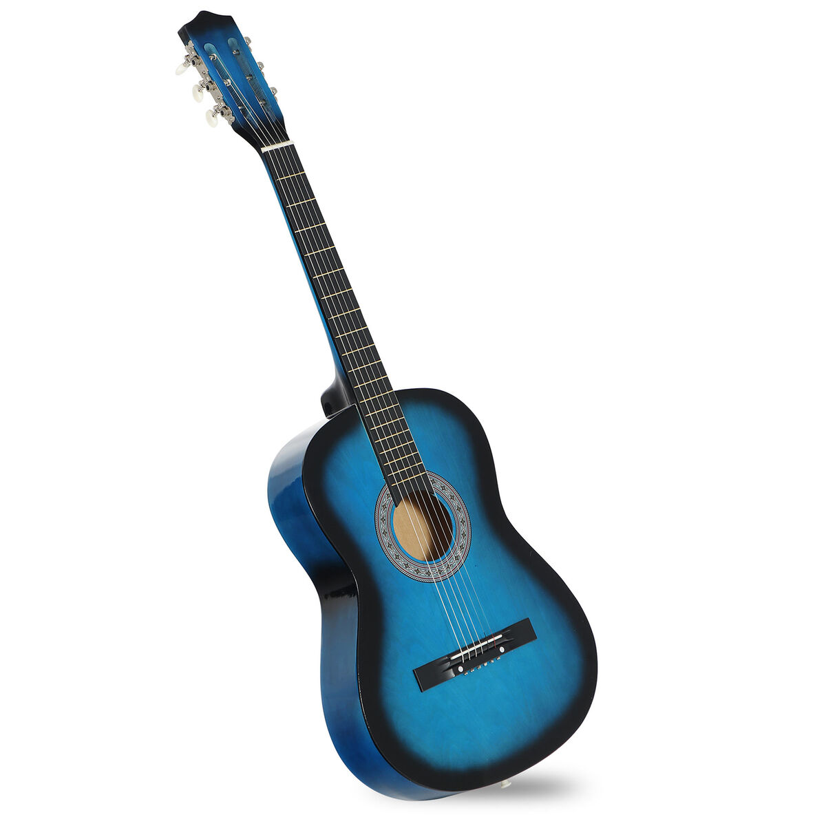 Beginners Acoustic Guitar w Guitar Case Strap Tuner Pick Steel