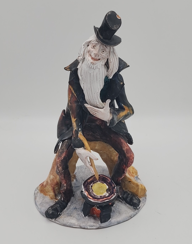 Vintage Lo Scricciolo Style Sculpture Figurine Old Bearded Man Cooking Folk Art - Picture 2 of 20