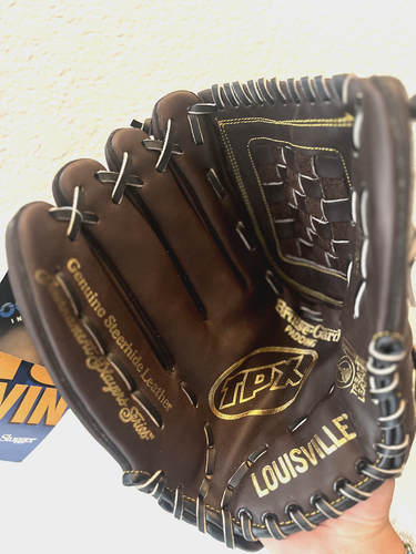 Louisville Slugger TPX 1275 12.75” L Oil Treated Leather Bruise Gard Padding Pro - Bild 3 von 19