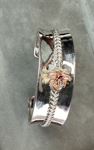 Marjorie Anden Topas Armband 14K Roségold Platte Sterling Platte Brustkrebs - Bild 4 von 9