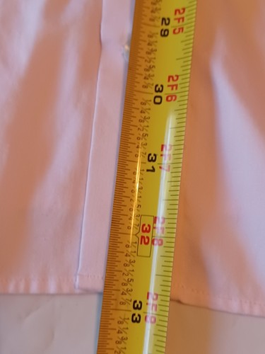 Rochester Dress Shirt Men's Size 20 34/35 Button Up Egyptian Cotton Pink - Picture 3 of 4