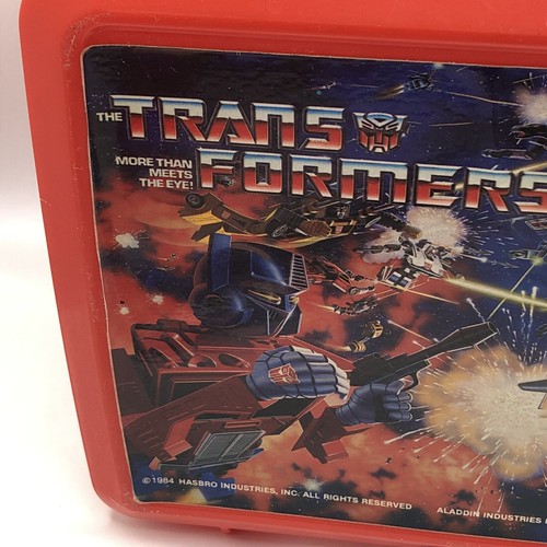 Fiambrera vintage Transformers Aladdin Optimus Prime estado decente algunos daños - Imagen 6 de 18
