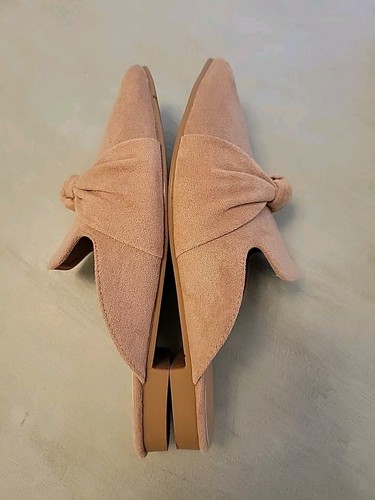 MUSSHOE Pantoletten für Damen flach bequem spitz zulaufende Slipper Pantoletten...  - Bild 7 von 13