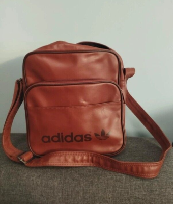 Adidas Originals Unisex Messenger Bag Brown Trefoil Logo