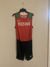 Nike Pro Elite Kenya Olympic Track and Field Singlet Speedsuit Men's Small New