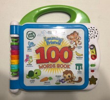 Leap Frog Learning Friends 100 Words Book Educational English  Spanish - Tested