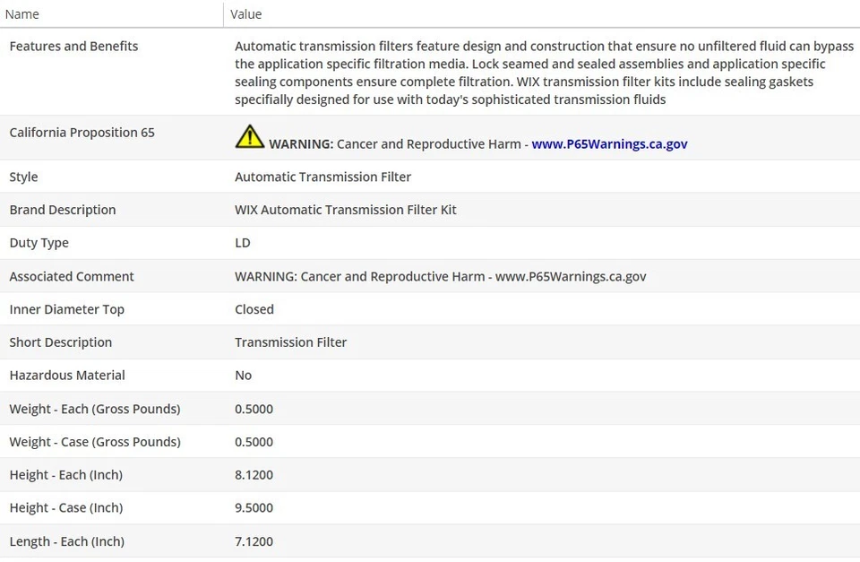 Filtro de óleo tipo fabricante de equipamento original WIX para Chevrolet Monte Carlo 1982-1983 V6-4.3L - Imagem 3 de 4