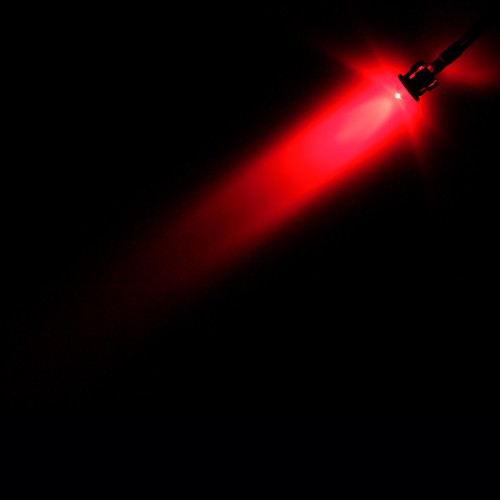 resistor Red Motorcycle Turn Signal 2x 5mm LED Diode Mounting Shroud Display - Foto 3 di 4