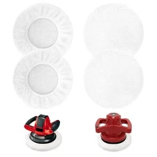 4 Pack Lambswool Polishing Bonnets Accessories for Einhell Car Cordless Polisher CE...