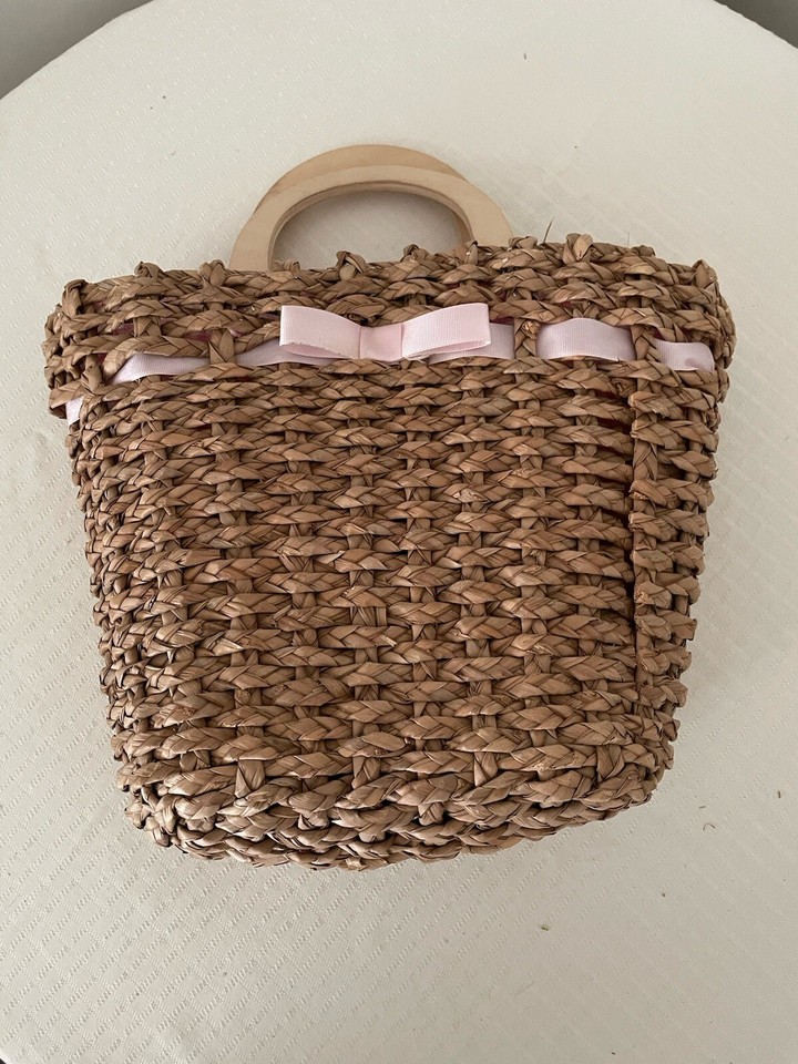Straw Hand Bag Medium Size eBay