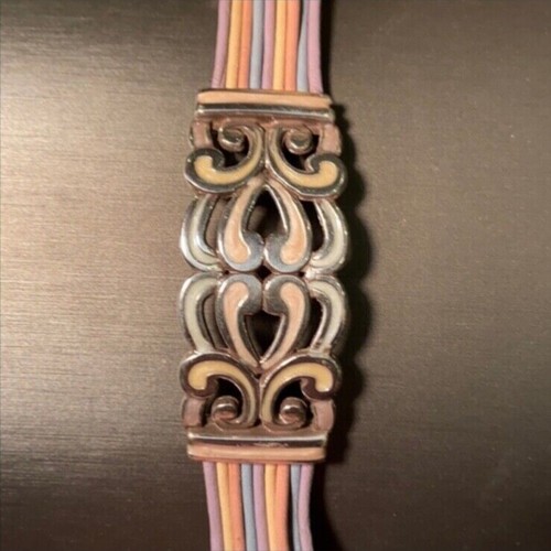 Brighton pastel enamel, multi-strand bracelet - Bild 4 von 8