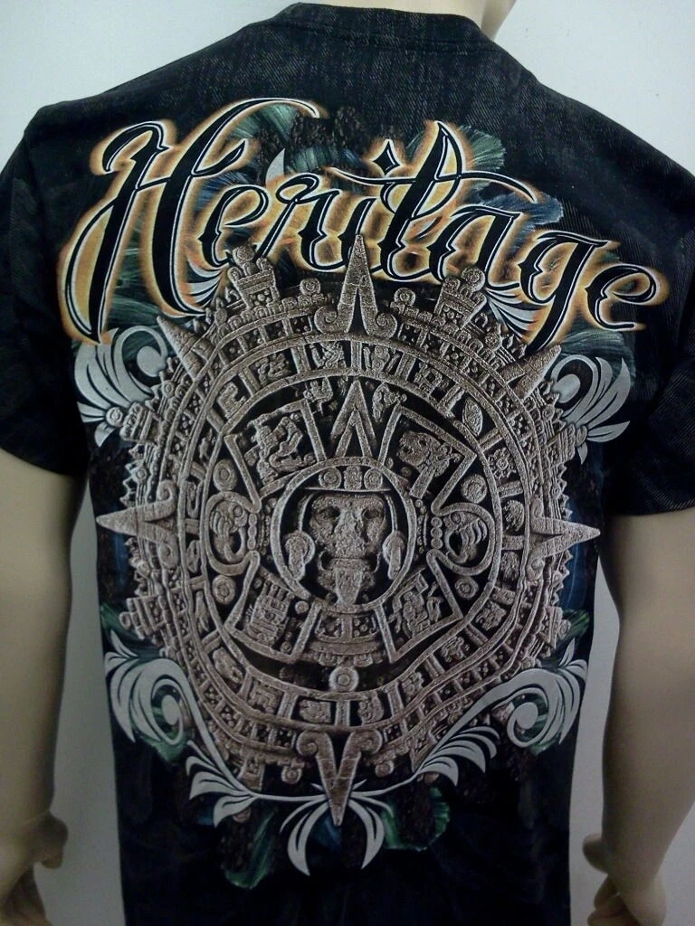 AZTEC CALENDAR T-SHIRT New Free Shipping Size SM,MED,LG,XL,2X,3X | eBay