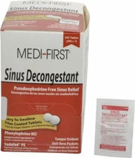 Medique Medi-First Sinus Decongestant Tablets Sinus Relief