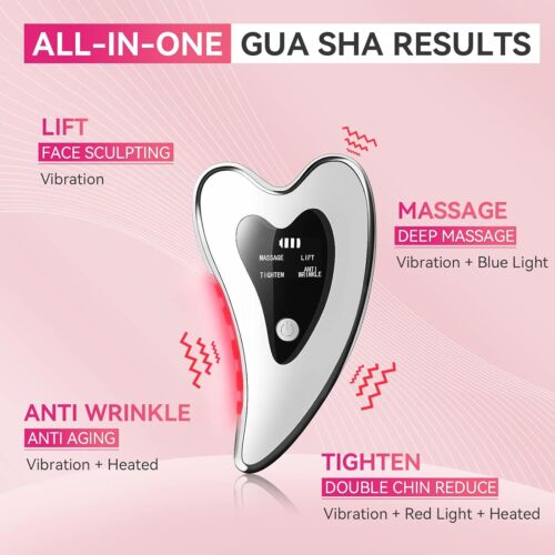 Electric Gua Sha Facial Tools - Face Sculpting Tool/Lift Device - Heated & Vibra - Picture 2 of 6