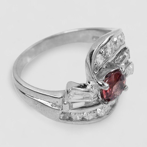 Burma! Ravishing Rose Red Spinel 925 Sterling Silver Handmade Rings Size 5.5 - Picture 3 of 8