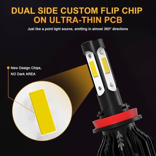 H11 9005 LED Headlights Lights Bulbs For Chevy Silverado 1500 2500HD 2007-2015 - Picture 8 of 12