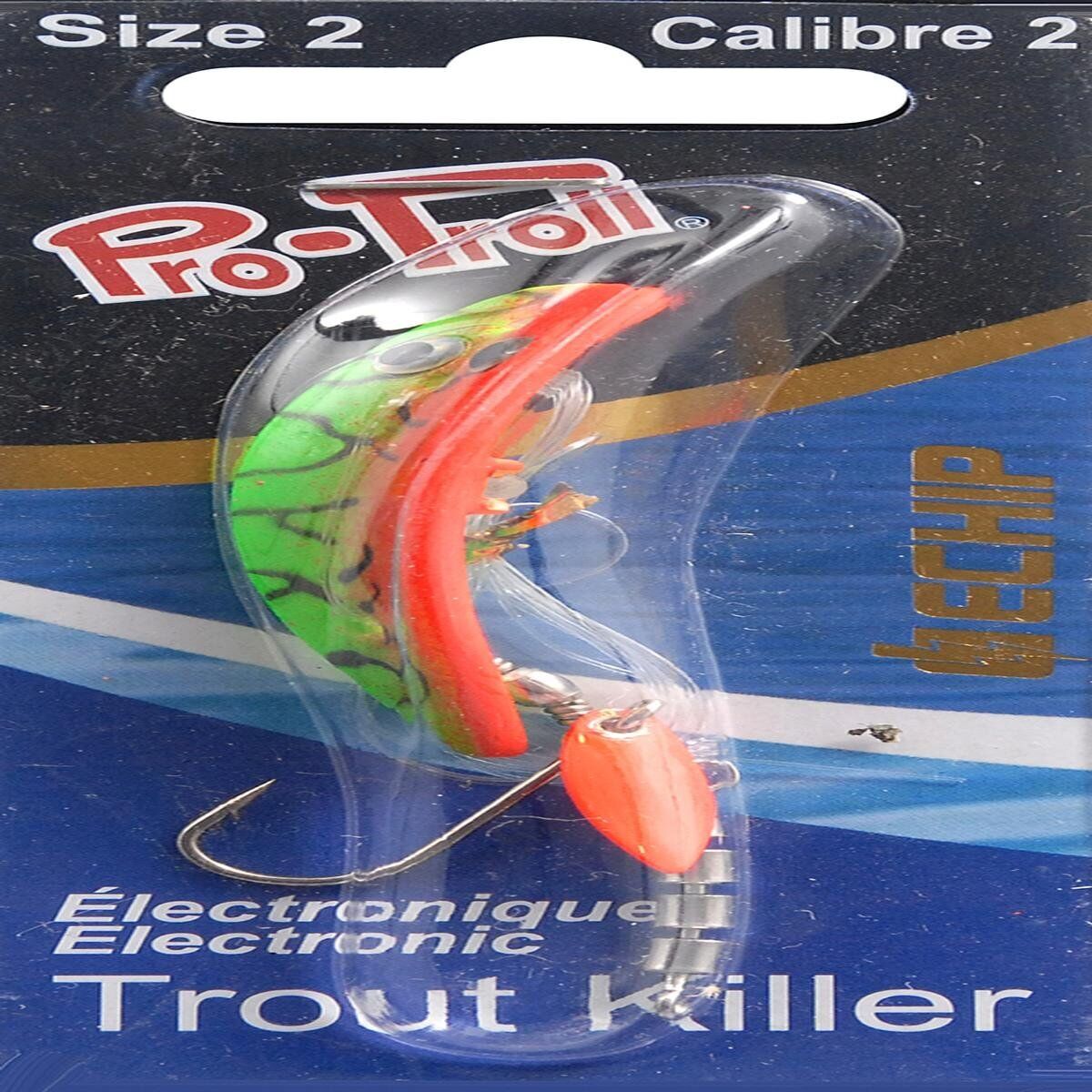 Pro-Troll Trout Killer Fishing Lure, 2-Inch, Fire Tiger