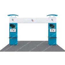 20ft Portable Trade Show Display Windline Modular Booth Pop Up Archway Stand Set