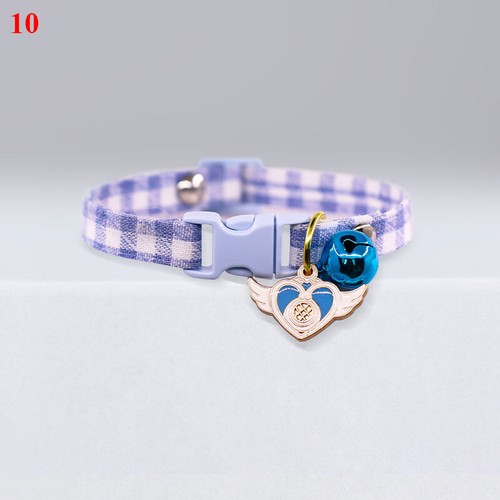 Cartoon Blumen Glockenhalsbänder Kariert Katze Hund Halsbänder Haustier Halsbänder Universal USA ~ - Bild 22 von 23