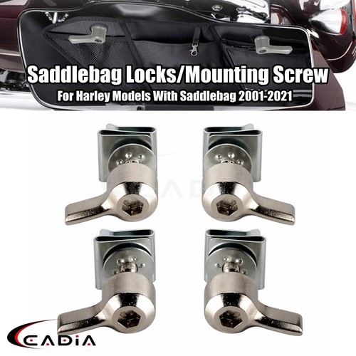 Kit de tuercas de pernos de bloqueo de palanca de alforja accesorios de montaje para Harley Touring 2001-21 - Imagen 1 de 8