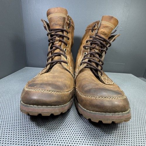Men's TIMBERLAND Heritage EARTHKEEPERS Waterproof 15551 Brown BOOTS US Size 12 - Picture 4 of 15