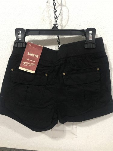 Arizona Girls 7 Reg Shortie Shorts Black (TW-3510) - Picture 4 of 6