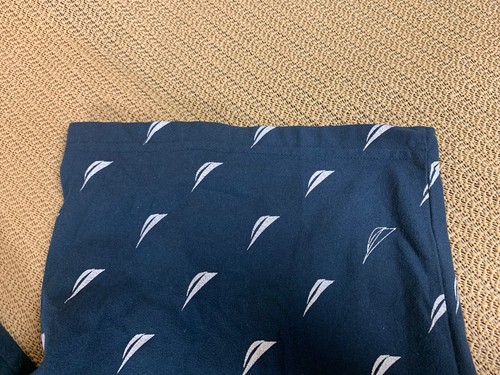 Nautica Men's Lounge Sleeping Pants XL Navy Blue Sail Boats Elastic Waist - Picture 4 of 12