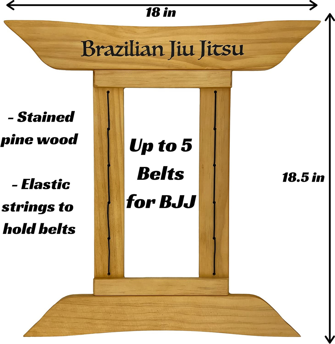 Jiu jitsu belt clearance holder