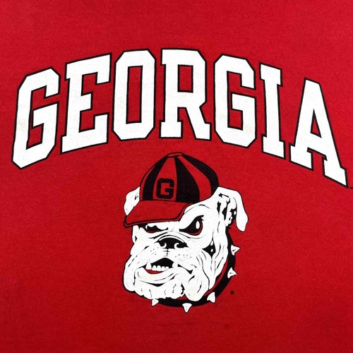 Vintage Georgia Bulldogs T-Shirt Erwachsene Large rot Champion University College y2k - Bild 3 von 14