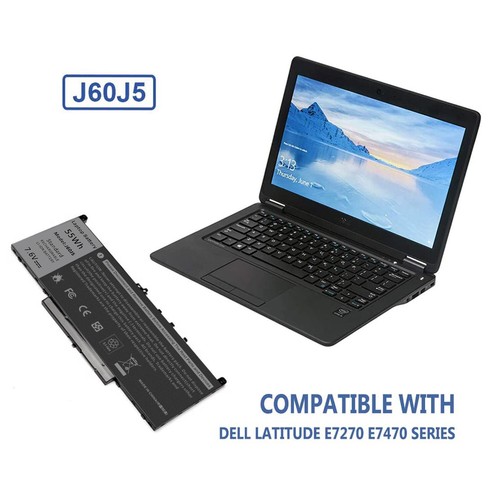 Replace J60J5 Battery for Latitude E7270 E7470 MC34Y 242WD GG4FM R1V85 451-BBSX - Picture 7 of 12
