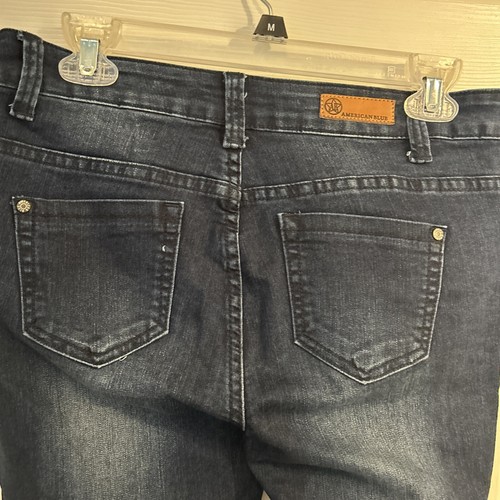 American Blue Women Blue Stretch Jeans Dark Wash Size 9 - Picture 6 of 8
