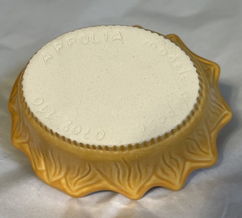 2 Appolia französisches Porzellan gelb Sonnenblume Serviergeschirr ~ Backgeschirr Ramekin Schalen - Bild 14 von 16