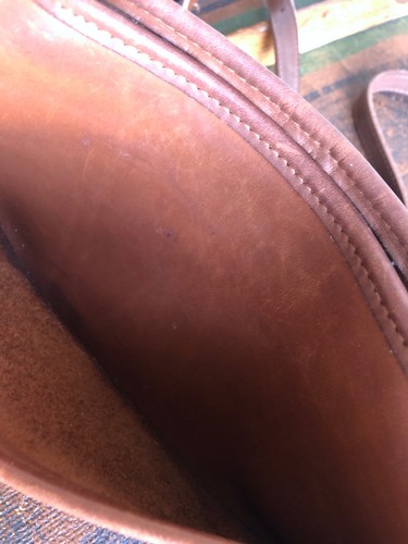 Vintage Coach 9031 Wendie Hergestellt in den USA Britisch Hellbraun Leder Tasche Schulter Handtasche Fehler - Bild 8 von 12