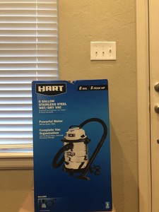 Hart 6 Gallon Stainless Steel Tank Wet/Dry Vacuum SHOP VAC 5HP NEW NIB