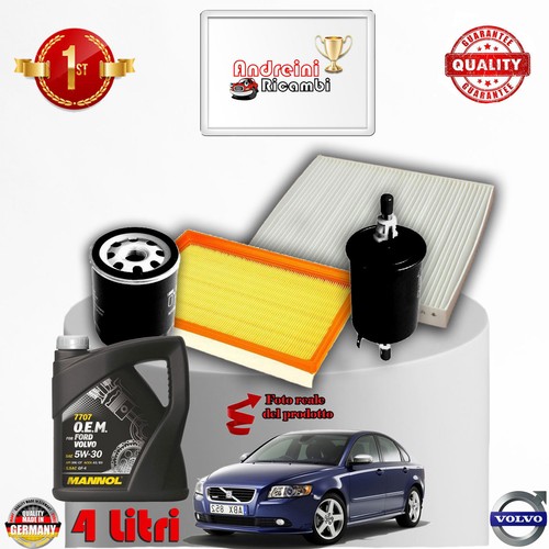 Kit De Mantenimiento 4 Filtros + Aceite Volvo S40 II 1.6 74KW 100CV 2004 -> 2007 - Imagen 2 de 2
