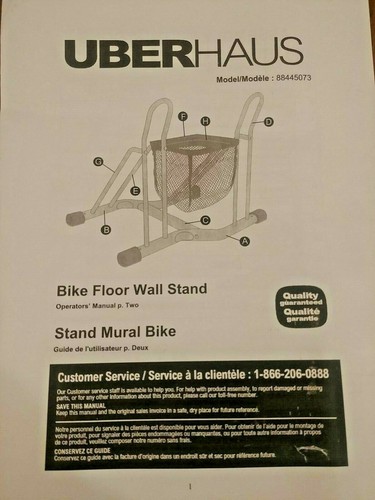 Floor or Wall Mount Garage 2 Deluxe Bike Stand Rack with Helmet Basket New Grey - Picture 1 of 7