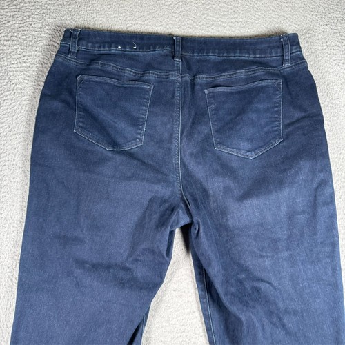 Pantalone Chicos donna 2,5 Capri blu lavaggio scuro denim casual tasche donna 37x21 - Foto 5 di 8