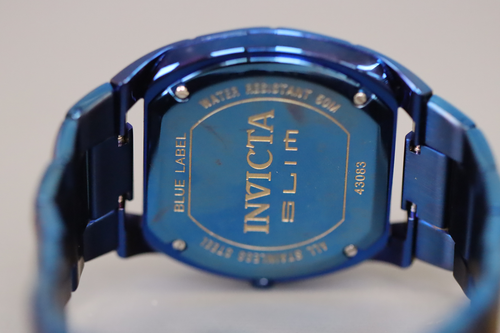 INVICTA Slim Men 48mm Stainless Steel Blue Blue dial VJ55 Quartz 43083 - Picture 4 of 5
