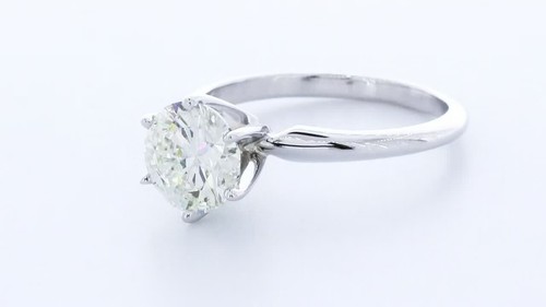 2.0 CT Certified Natural Diamond G/SI1 Round Cut 14K Gold Classic Solitaire Ring - Video 1 of 1