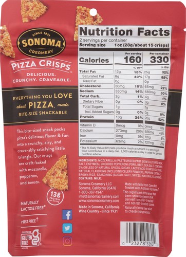 Sonoma Frischkäse Chips Peperoni Pizza 2 oz (6er Pack) - Bild 2 von 2