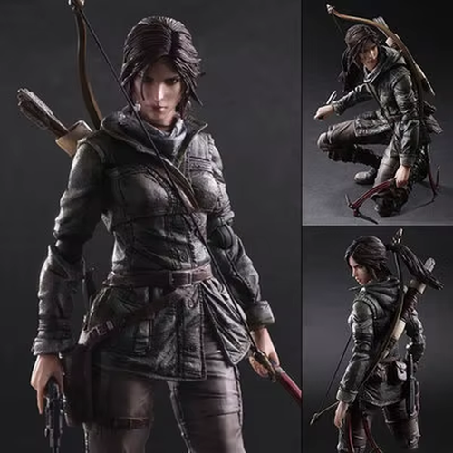 PLAY ARTS Lara Croft Action Figure Rise of the Tomb Raider Ver. Movie Character - Picture 3 of 14