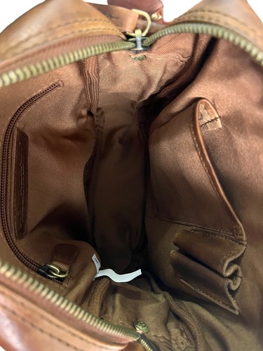Rowallan Of Scotland Medium Structured Tan Leather Unisex Mens Crossbody Bag2605 - Picture 8 of 10