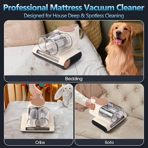 Handheld Mattress Vacuum Cleaner UV Light 16Kpa Suction Pet Hair Removal New - Picture 7 of 7