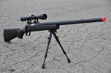 WELL Bolt Action Airsoft Sniper Gun 9X  Scope & Bi-pod