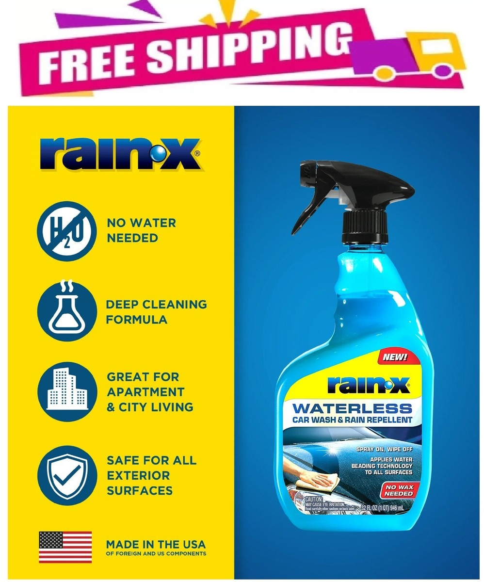 Rain-x Waterless Car Wash &amp; Rain Repellent 32 fl oz, - 620100W | eBay