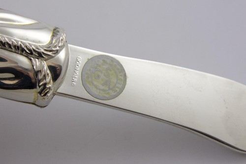 4 esparcidores de mantequilla Godinger Papá Noel con queso en caja de fieltro - Imagen 5 de 10